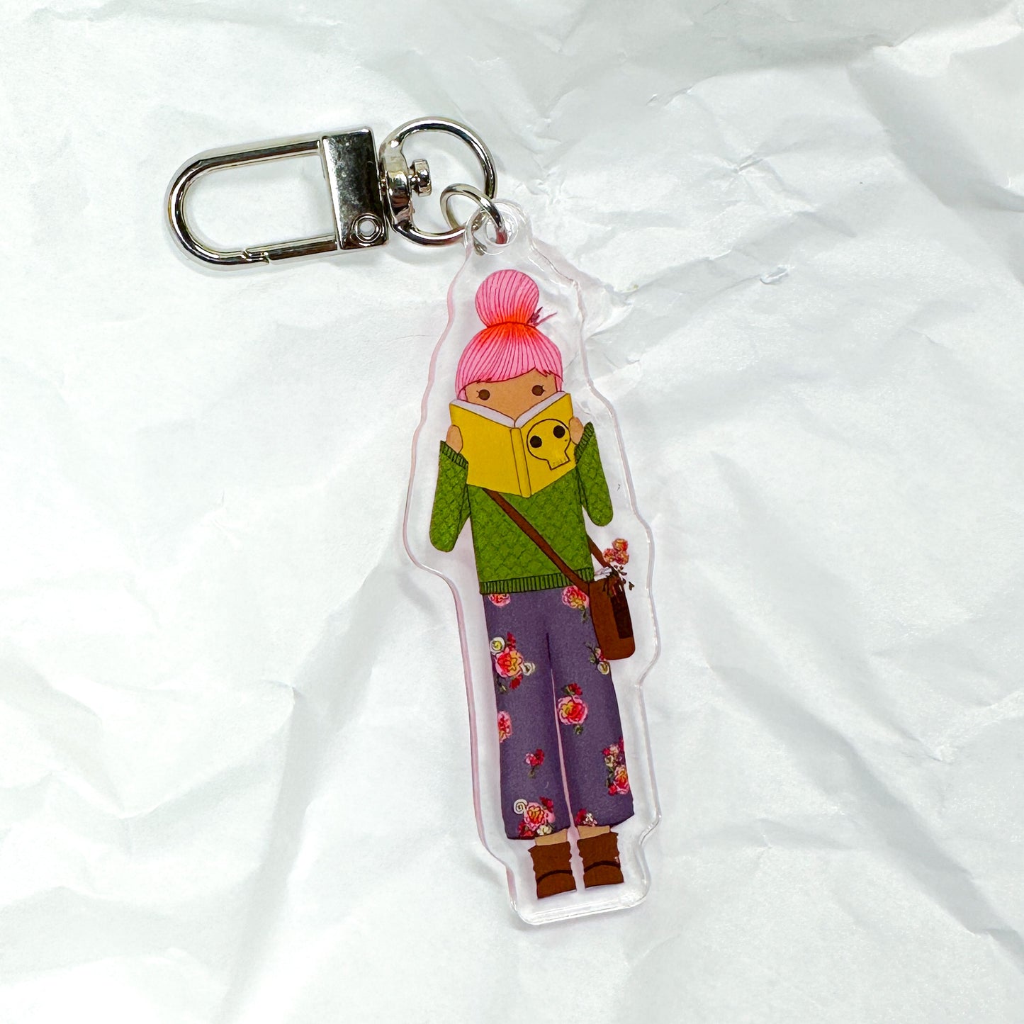 Bookish Introvert (It's Not You...) Acrylic Keychain