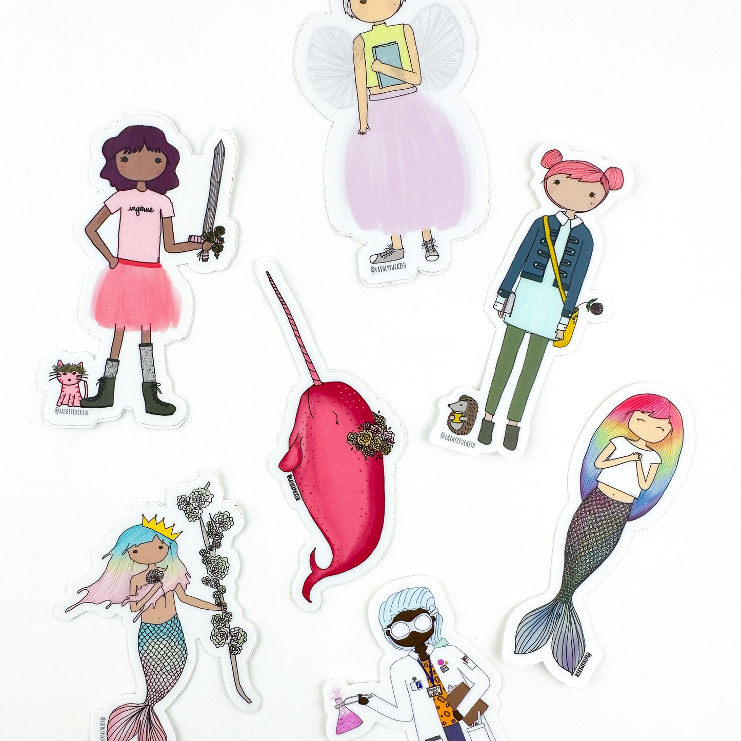 Puckish mini stickers!