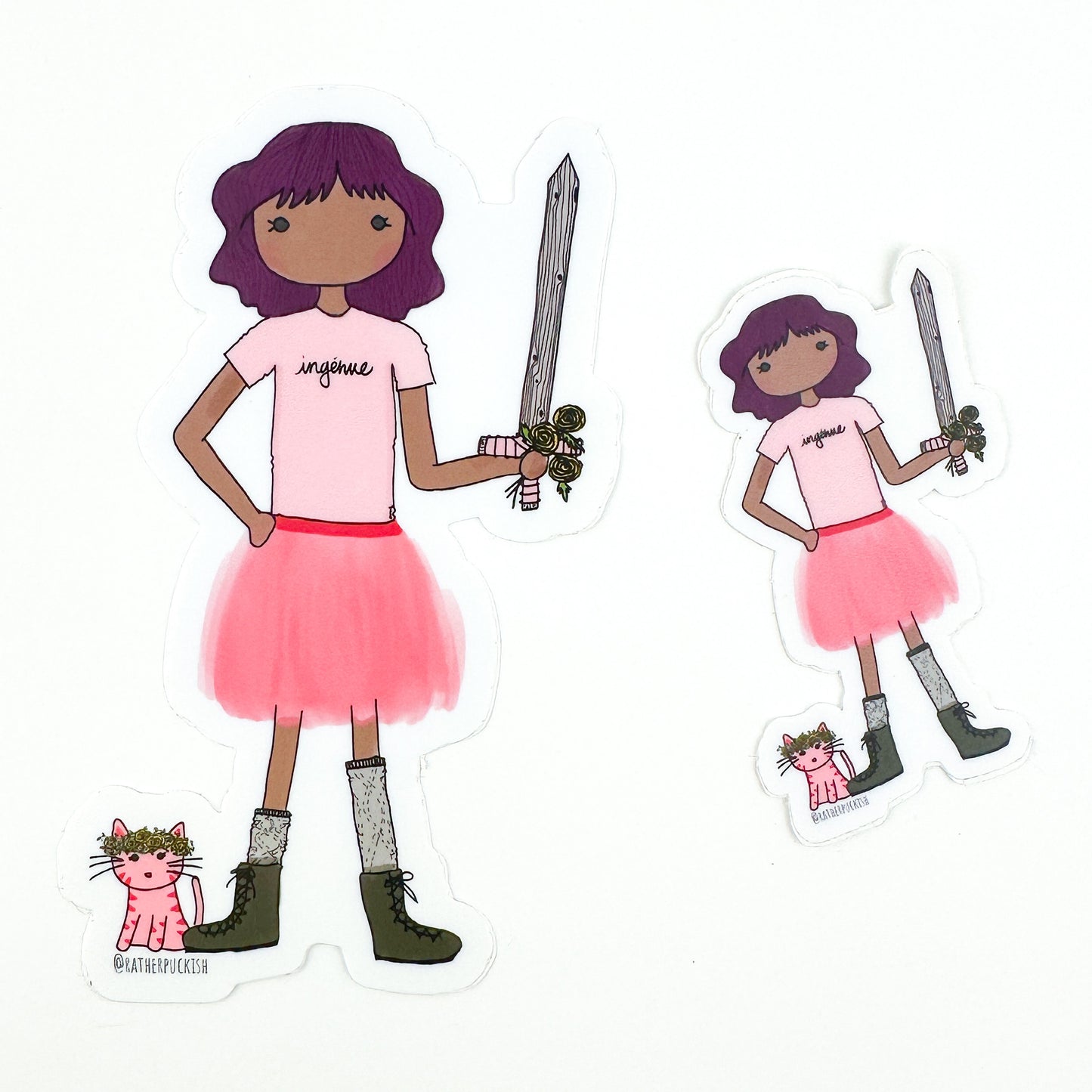 Puckish mini stickers!