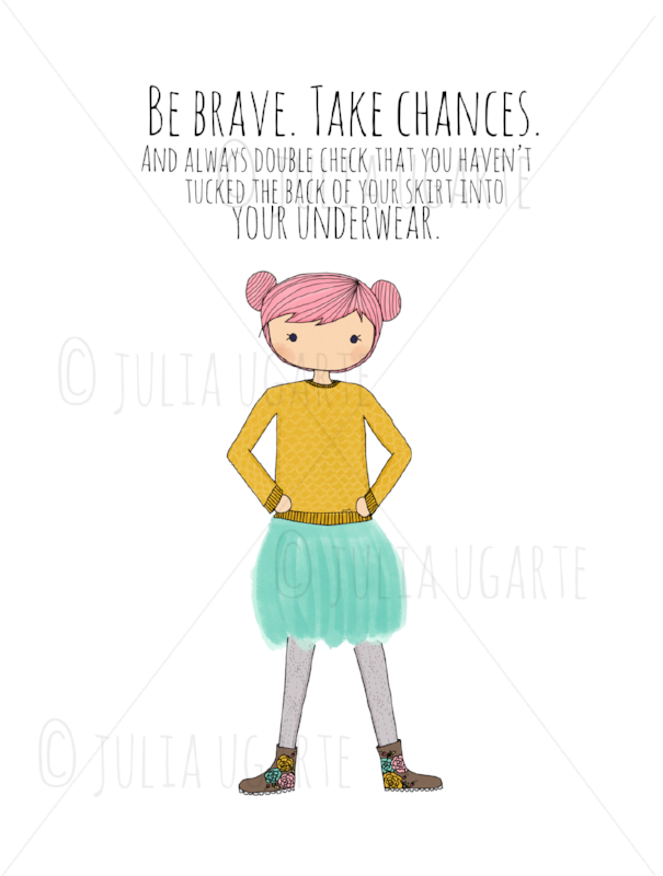 Be Brave Note Card
