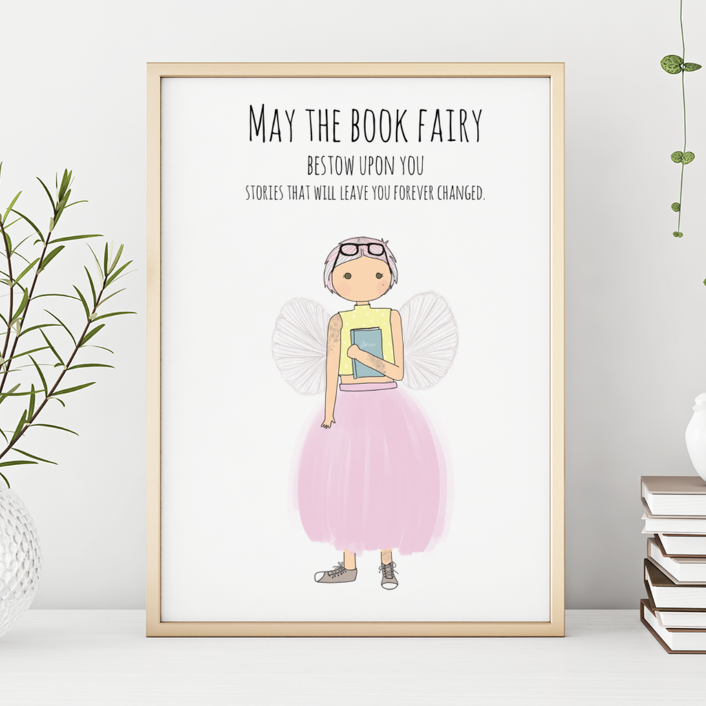 The Book Fairy 13x19 Print