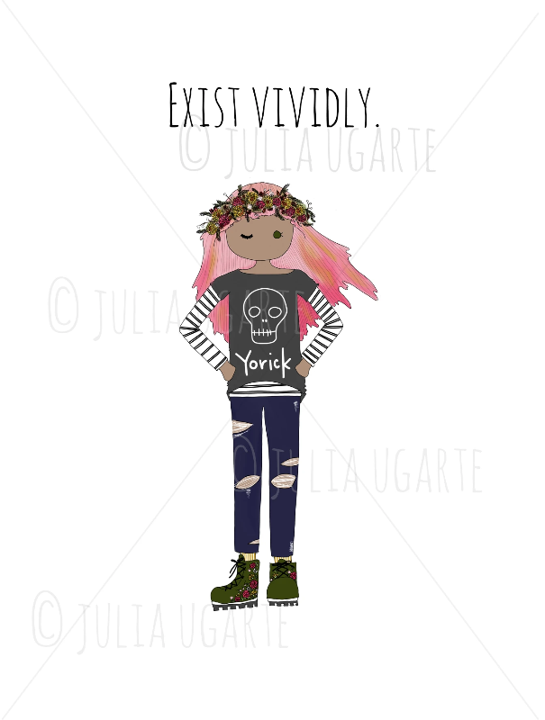 Exist Vividly 13x19Print