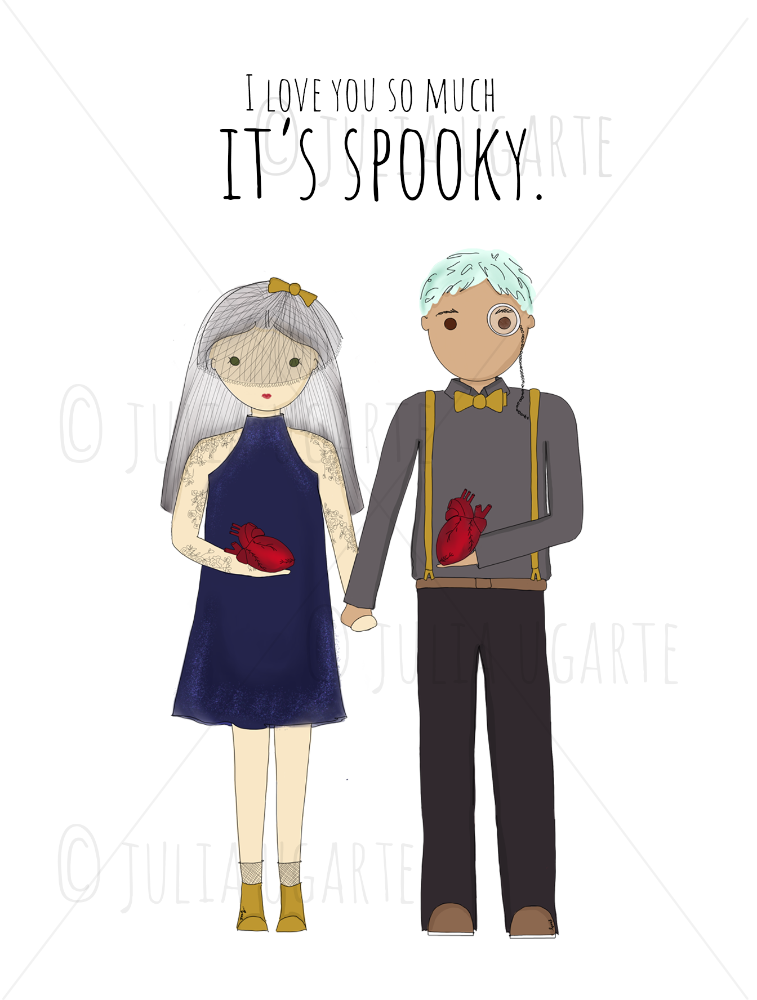 I Love You So Much It's Spooky Note Card