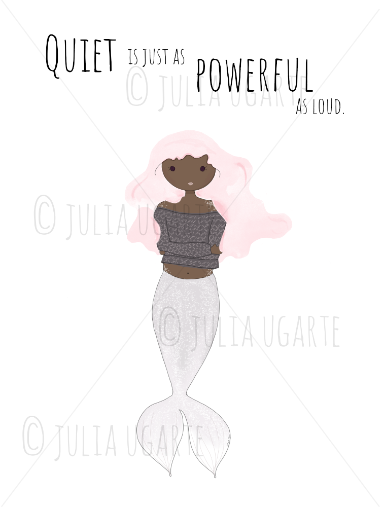 Quiet is Just as Powerful as Loud Note Card