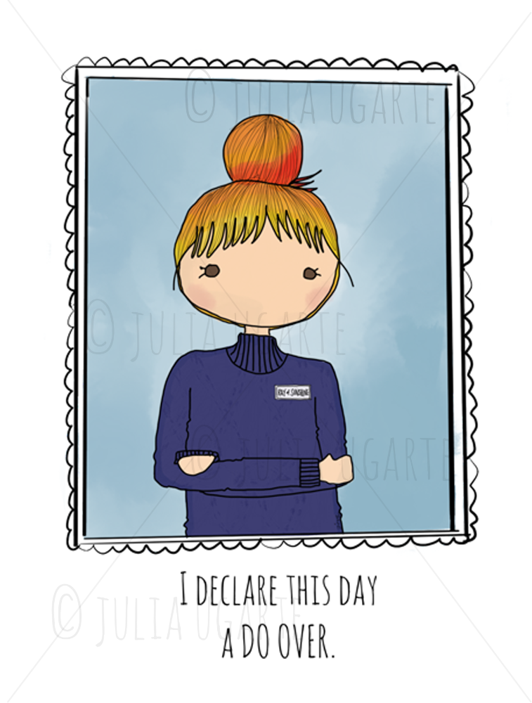 I Declare This Day a Do Over Note Card