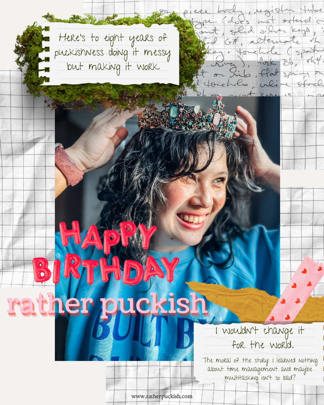 Happy eighth birthday Rather Puckish!
