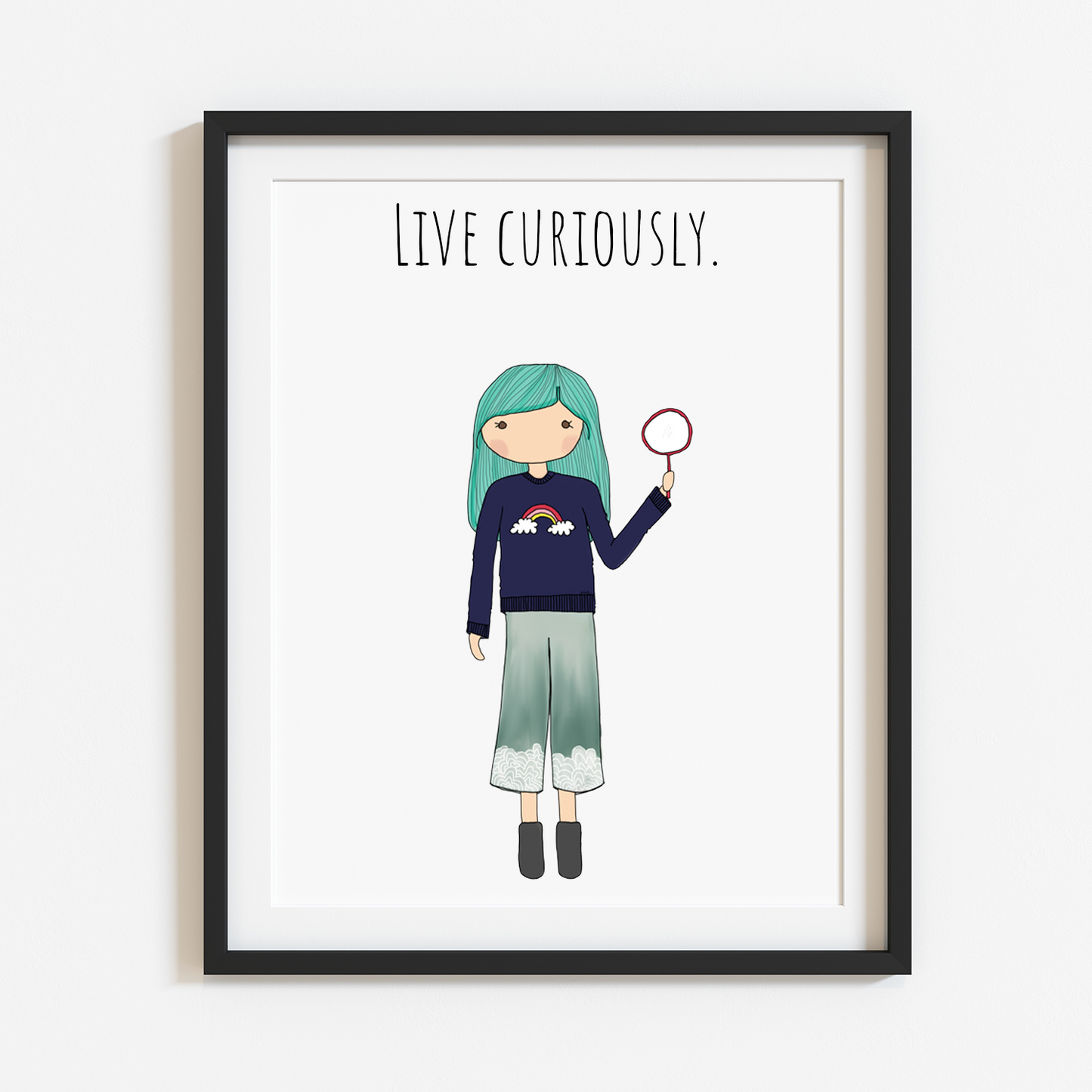 Live Curiously 8x10 Print