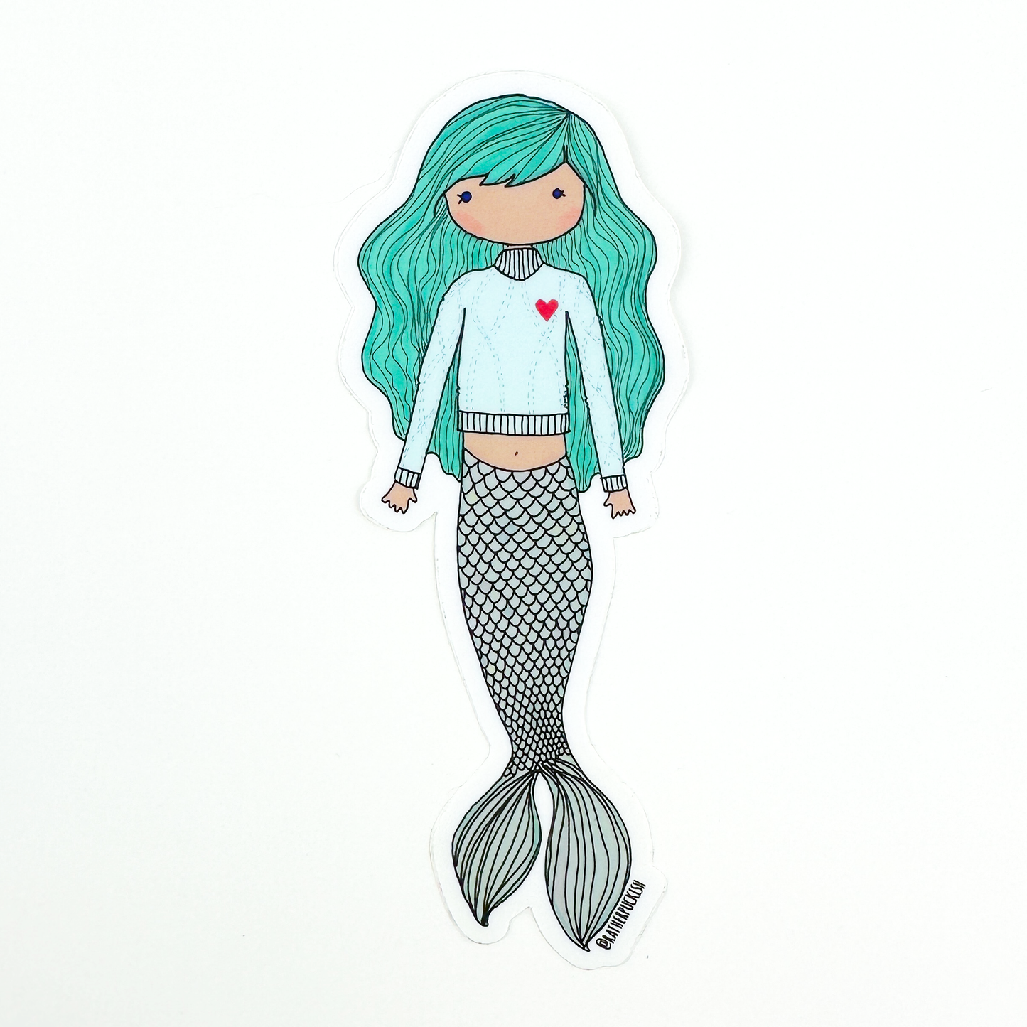 Aqua Mermaid Sticker