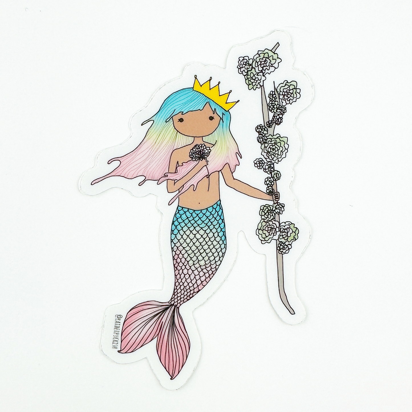 Bloom When You're Ready Mermaid Sticker