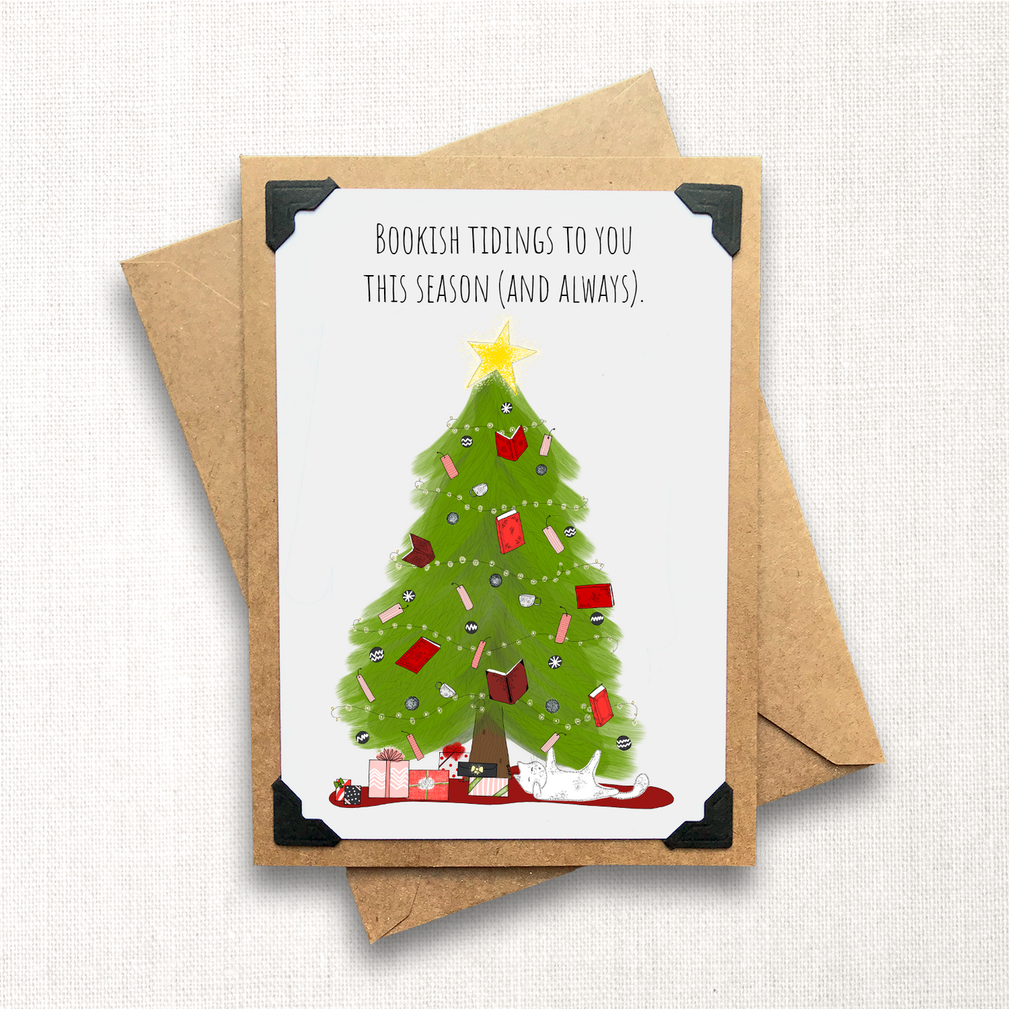 Bookish Tidings Holiday Note Card