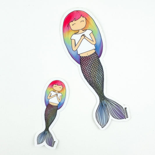 Live All the Colors Mermaid Sticker