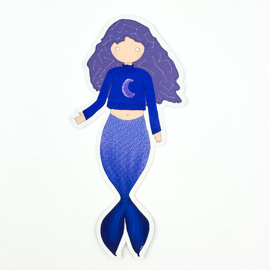 Blue Moon Mermaid Bookmark