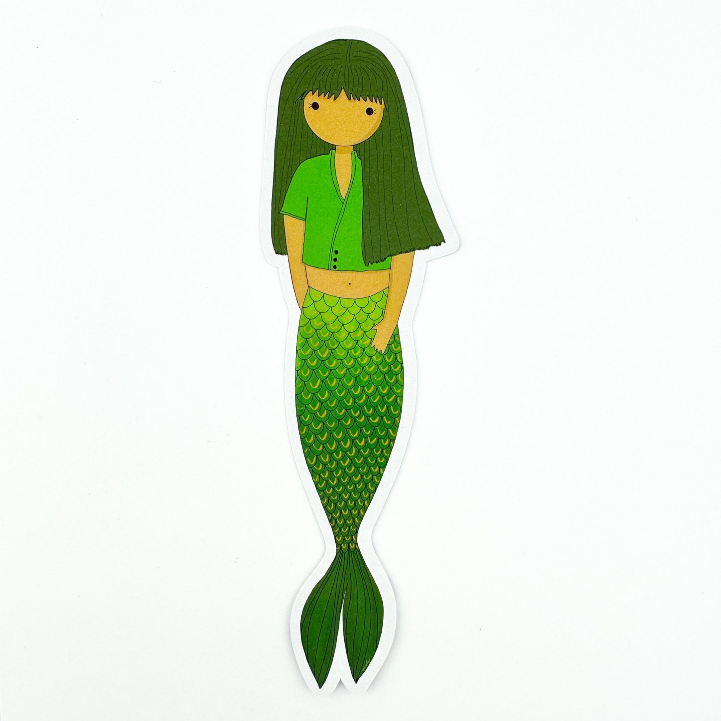 Green Mermaid Bookmark