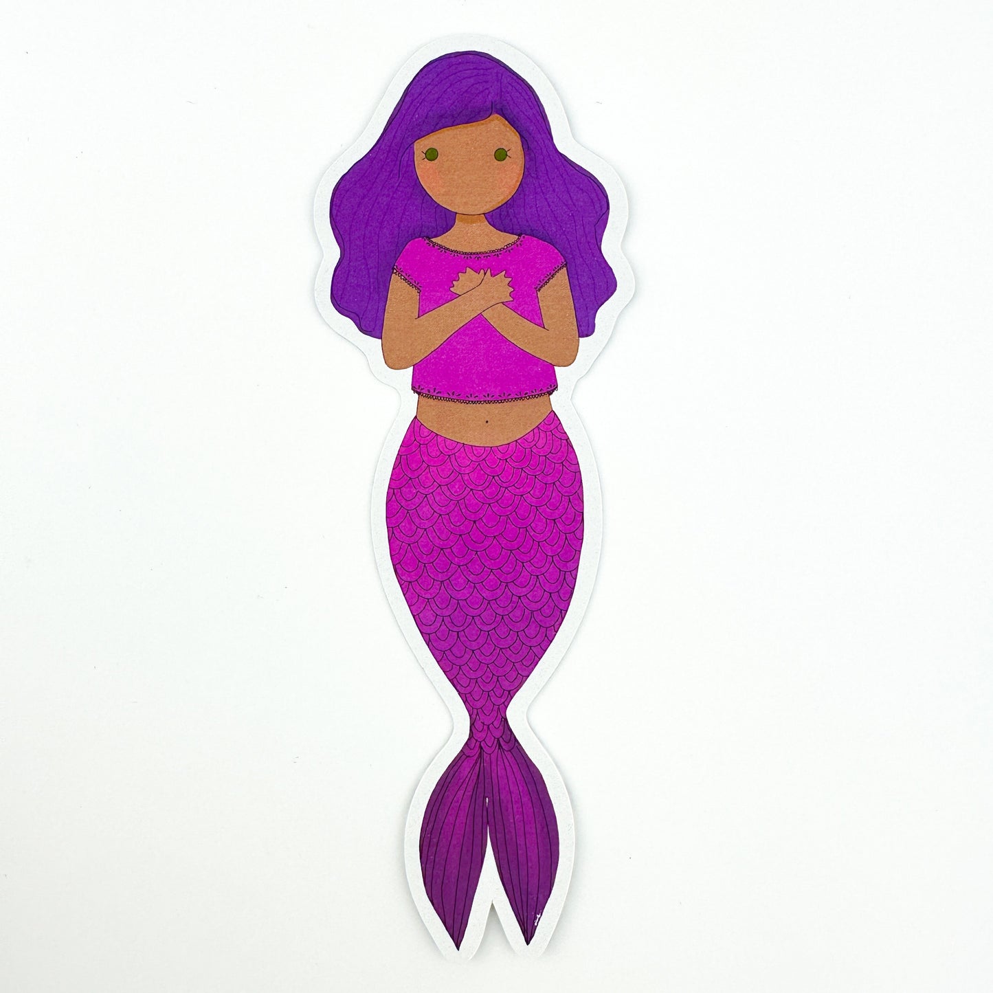 Purple Mermaid Bookmark