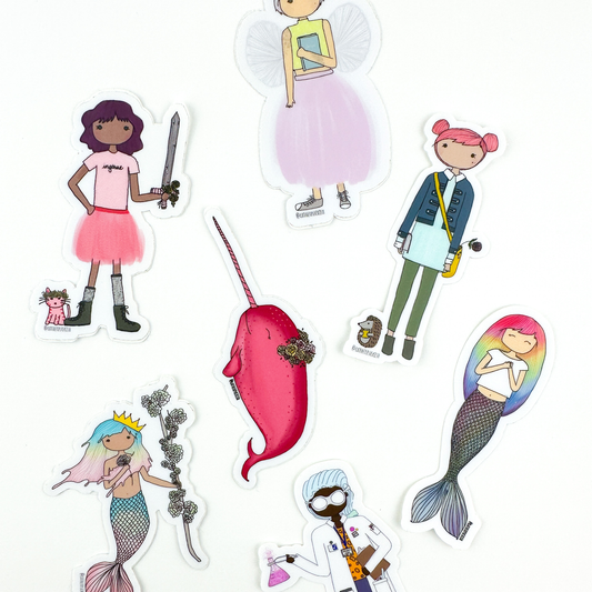 Puckish mini stickers!