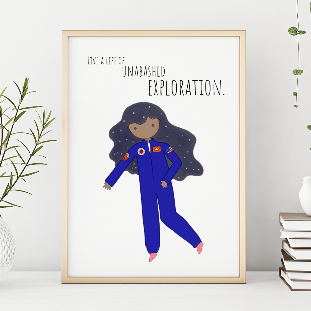 Live a Life of Unabashed Exploration 13x19 Print