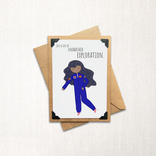 Live a Life of Unabashed Exploration Note Card