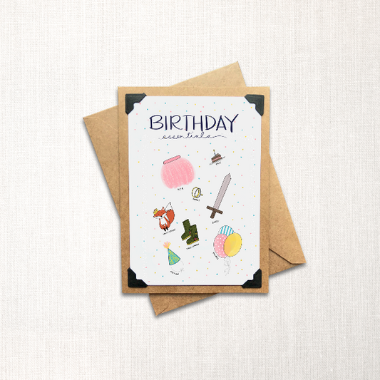 Birthday Essentials Note Card