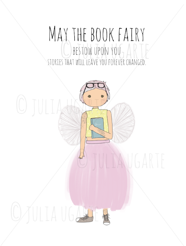 The Book Fairy 13x19 Print