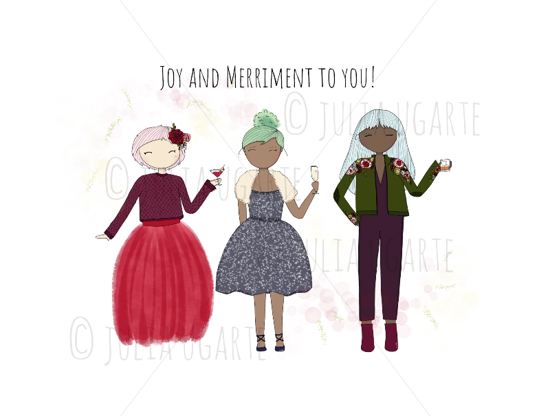 Joy and Merriment to You Holiday Card
