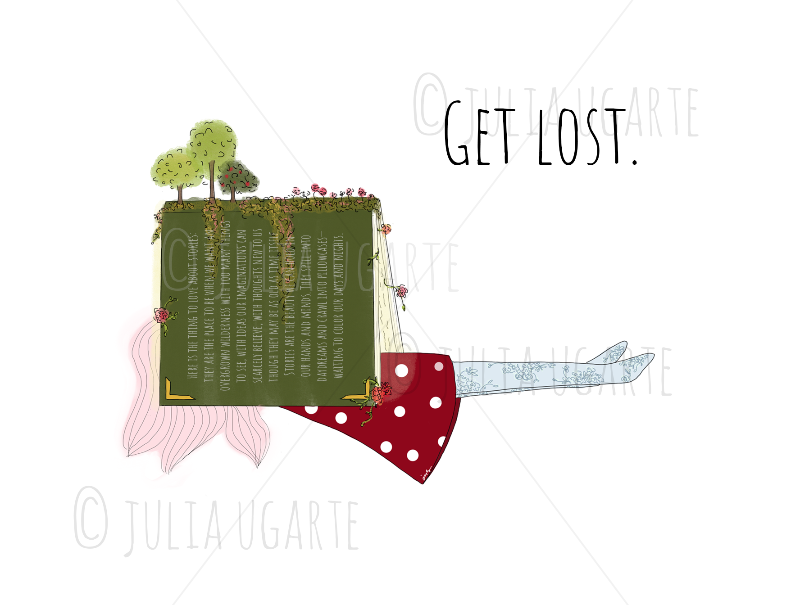 Get Lost Note Card