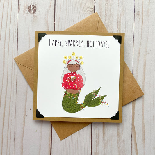 Happy, Sparkly, Holidays! Bright Holiday Card