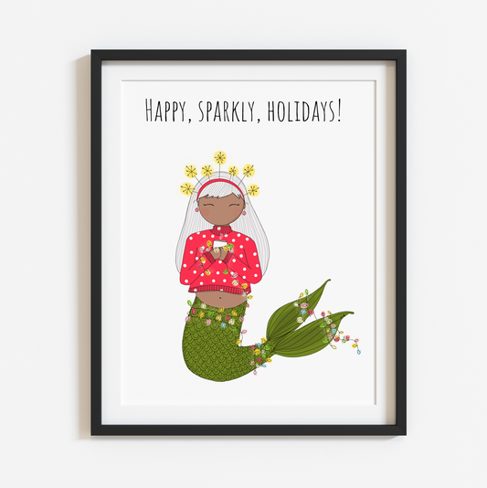 Happy, Sparkly, Holidays! Spirited Bright 8x10 Print