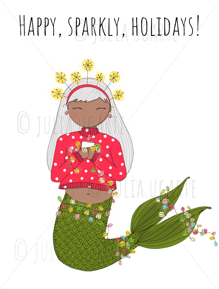 Happy, Sparkly, Holidays! Bright Holiday Card