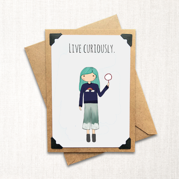 Live Curiously Note Card