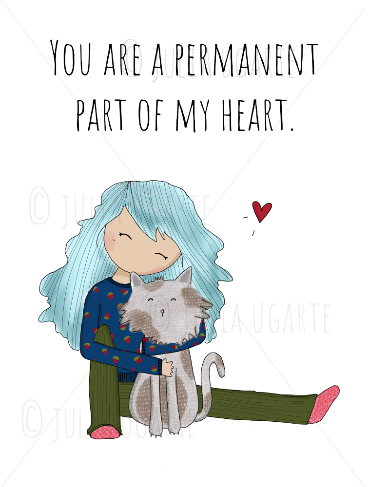 You are a Permanent Part of My Heart Note Card