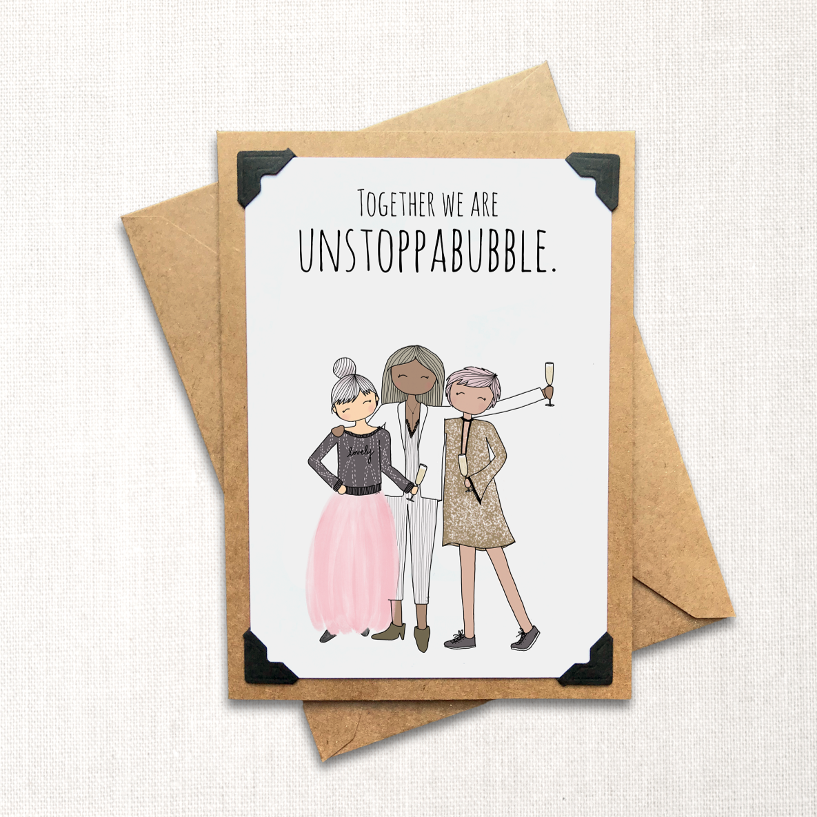 Together we are Unstoppabubble Neutral Note Card