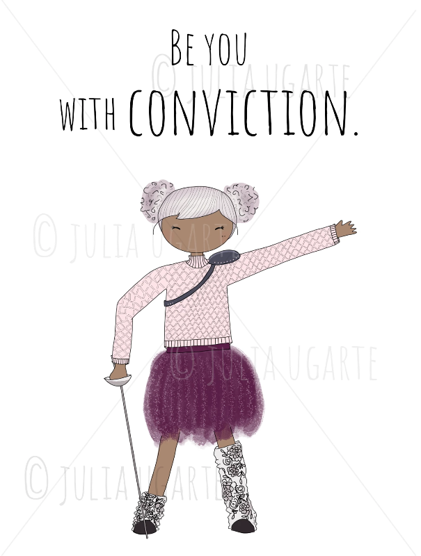 Be You With Conviction Note Card